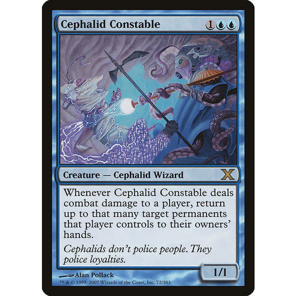 Magic: The Gathering Cephalid Constable (072) Lightly Played