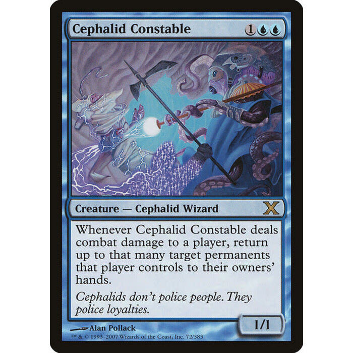 Magic: The Gathering Cephalid Constable (072) Lightly Played