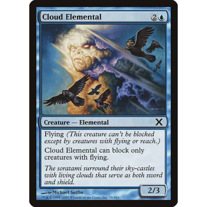 Magic: The Gathering Cloud Elemental (074) Lightly Played