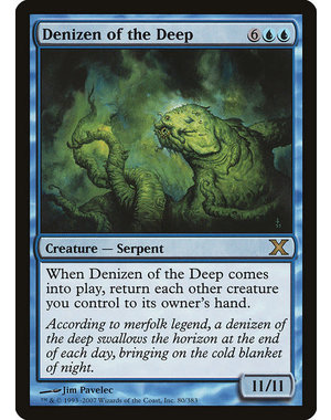 Magic: The Gathering Denizen of the Deep (080) Heavily Played