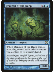 Magic: The Gathering Denizen of the Deep (080) Damaged