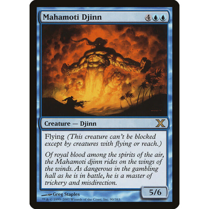 Magic: The Gathering Mahamoti Djinn (090) Moderately Played