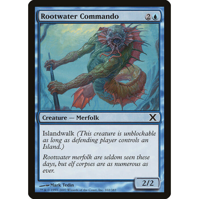 Magic: The Gathering Rootwater Commando (102) Heavily Played