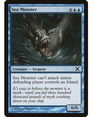 Magic: The Gathering Sea Monster (106) Moderately Played