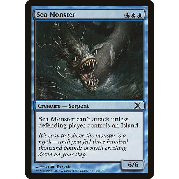 Magic: The Gathering Sea Monster (106) Moderately Played