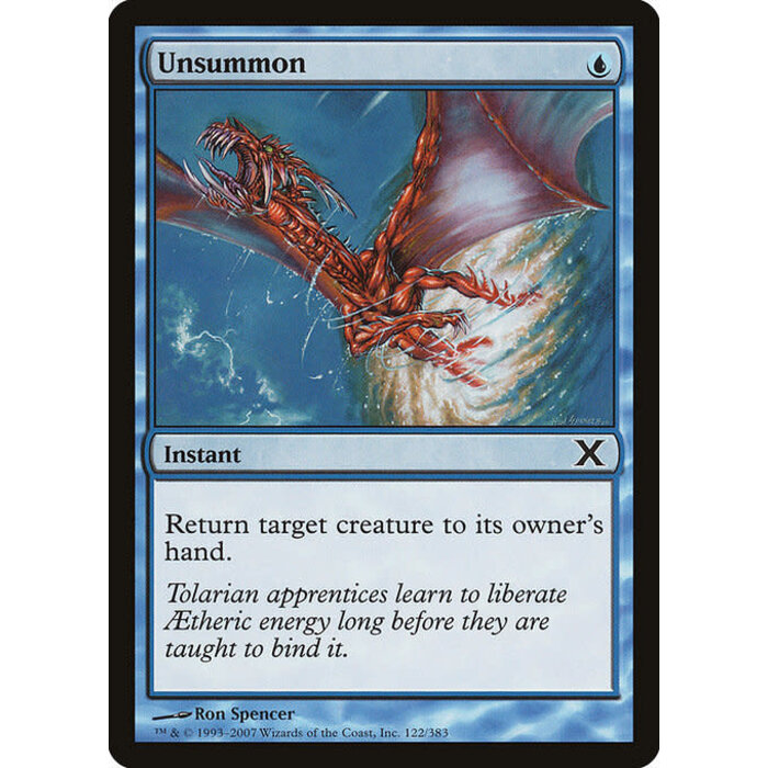 Magic: The Gathering Unsummon (122) Lightly Played