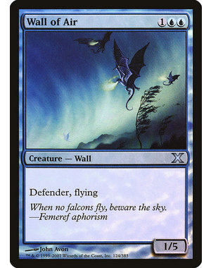 Magic: The Gathering Wall of Air (124) Moderately Played Foil