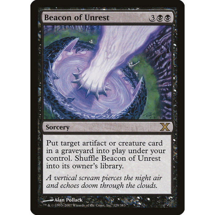 Magic: The Gathering Beacon of Unrest (129) Lightly Played