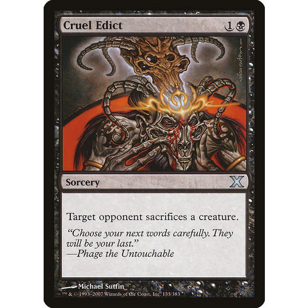 Magic: The Gathering Cruel Edict (133) Lightly Played