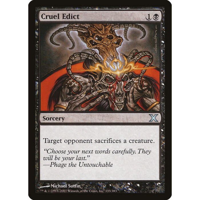 Magic: The Gathering Cruel Edict (133) Lightly Played