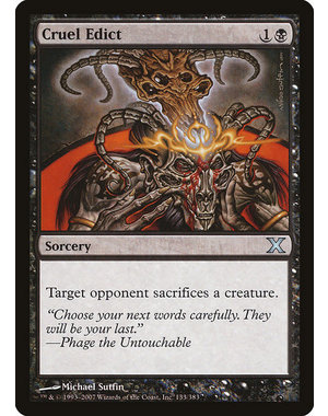 Magic: The Gathering Cruel Edict (133) Moderately Played