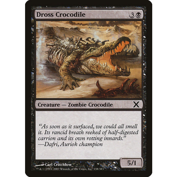 Magic: The Gathering Dross Crocodile (138) Lightly Played