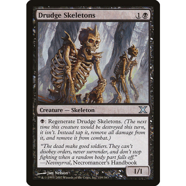 Magic: The Gathering Drudge Skeletons (139) Moderately Played