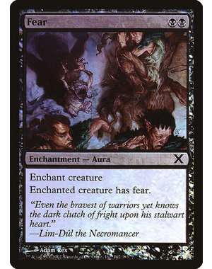 Magic: The Gathering Fear (142) Lightly Played Foil
