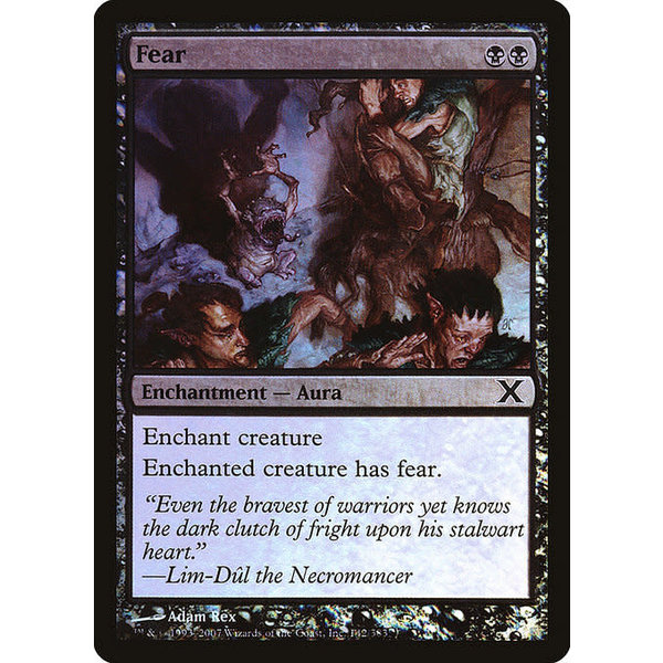 Magic: The Gathering Fear (142) Lightly Played Foil