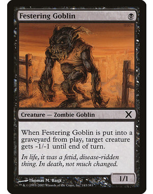 Magic: The Gathering Festering Goblin (143) Moderately Played