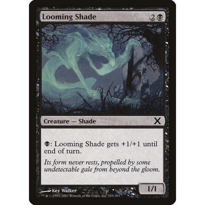 Magic: The Gathering Looming Shade (153) Damaged