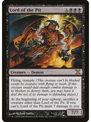 Magic: The Gathering Lord of the Pit (154) Moderately Played