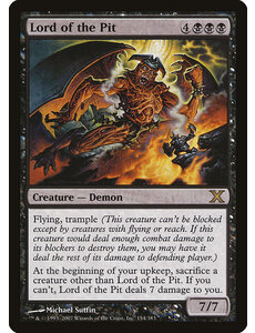 Magic: The Gathering Lord of the Pit (154) Damaged