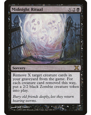 Magic: The Gathering Midnight Ritual (158) Heavily Played