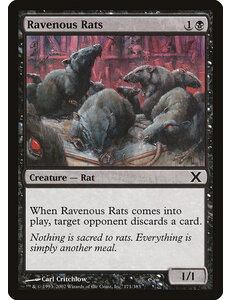 Magic: The Gathering Ravenous Rats (171) Lightly Played