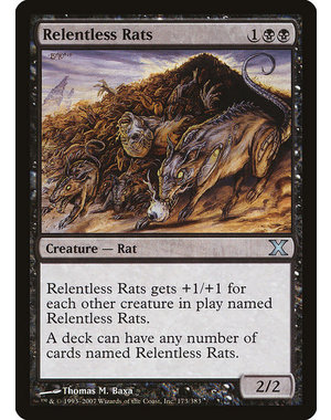 Magic: The Gathering Relentless Rats (173) Lightly Played