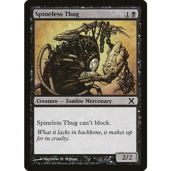 Magic: The Gathering Spineless Thug (180) Lightly Played
