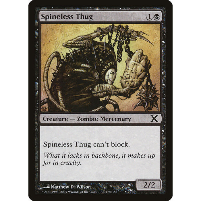 Magic: The Gathering Spineless Thug (180) Lightly Played