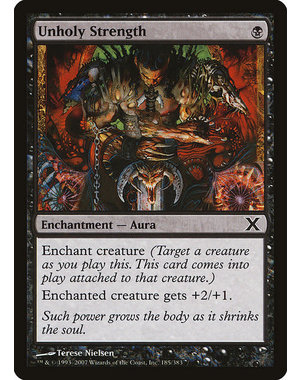 Magic: The Gathering Unholy Strength (185) Moderately Played