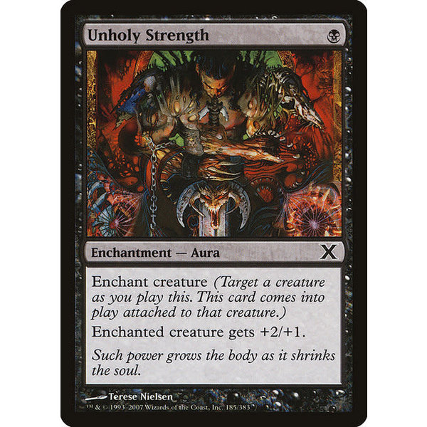 Magic: The Gathering Unholy Strength (185) Moderately Played