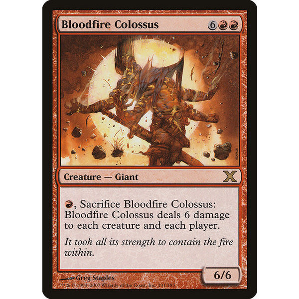 Magic: The Gathering Bloodfire Colossus (191) Moderately Played