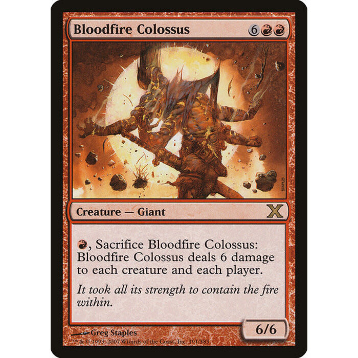 Magic: The Gathering Bloodfire Colossus (191) Moderately Played
