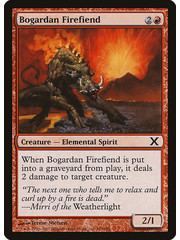 Magic: The Gathering Bogardan Firefiend (193) Lightly Played