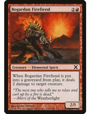 Magic: The Gathering Bogardan Firefiend (193) Lightly Played