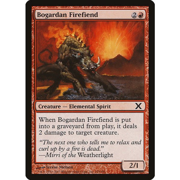 Magic: The Gathering Bogardan Firefiend (193) Lightly Played