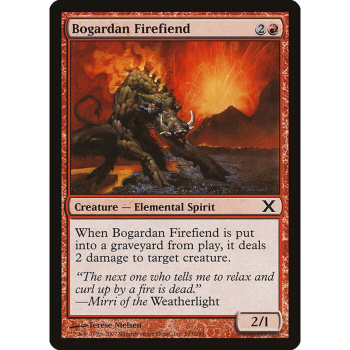 Magic: The Gathering Bogardan Firefiend (193) Lightly Played