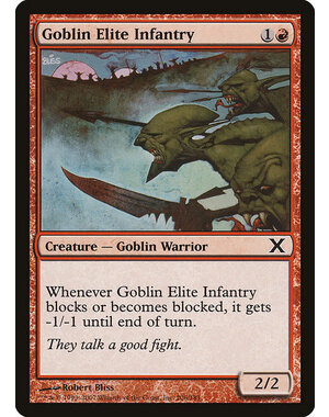 Magic: The Gathering Goblin Elite Infantry (206) Lightly Played