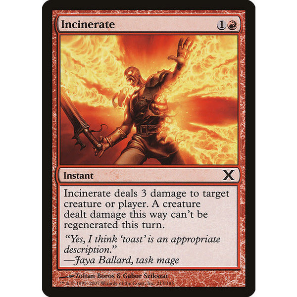 Magic: The Gathering Incinerate (213) Lightly Played