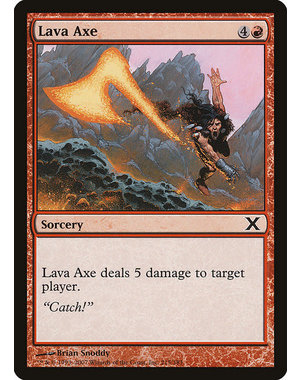 Magic: The Gathering Lava Axe (215) Lightly Played