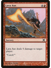 Magic: The Gathering Lava Axe (215) Damaged