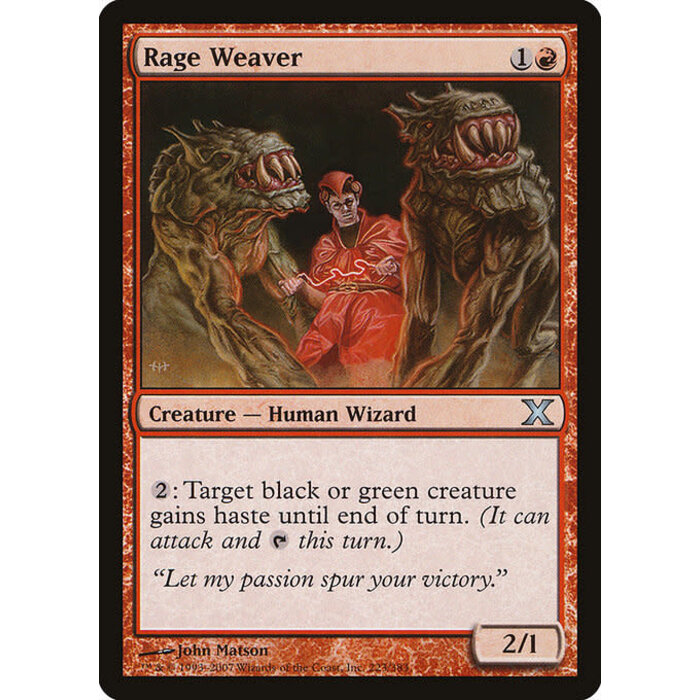 Magic: The Gathering Rage Weaver (223) Lightly Played