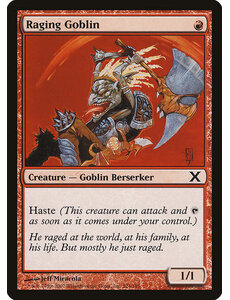 Magic: The Gathering Raging Goblin (224) Lightly Played