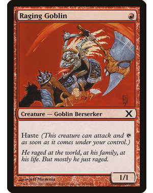 Magic: The Gathering Raging Goblin (224) Lightly Played