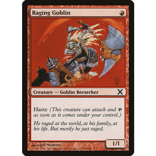 Magic: The Gathering Raging Goblin (224) Lightly Played