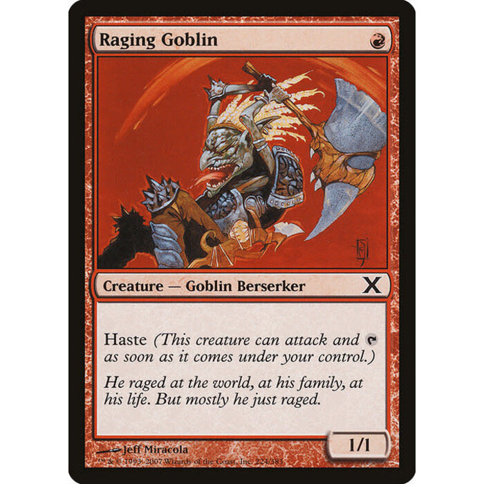Magic: The Gathering Raging Goblin (224) Lightly Played