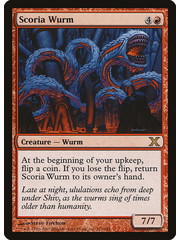Magic: The Gathering Scoria Wurm (227) Moderately Played