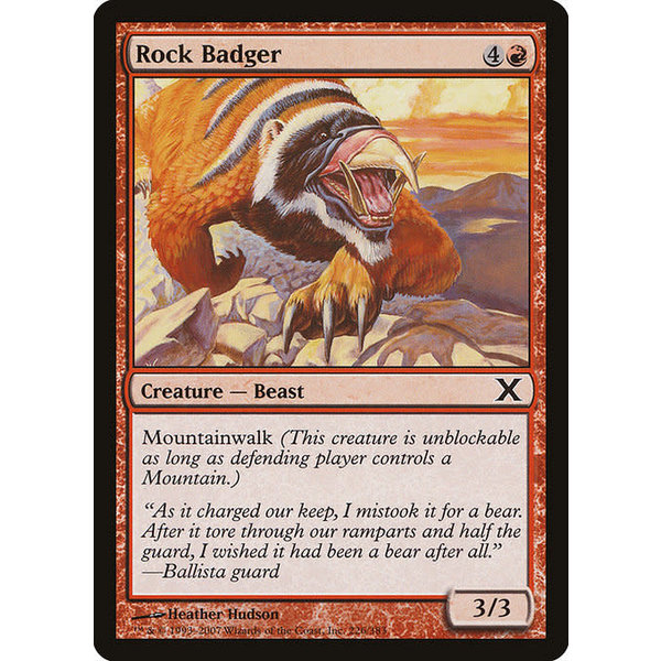 Magic: The Gathering Rock Badger (226) Lightly Played
