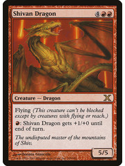 Magic: The Gathering Shivan Dragon (230) Moderately Played