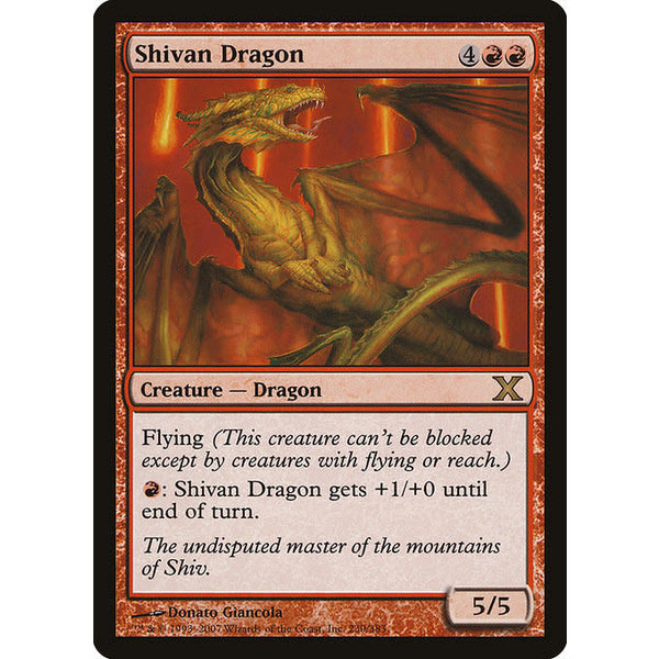 Magic: The Gathering Shivan Dragon (230) Moderately Played