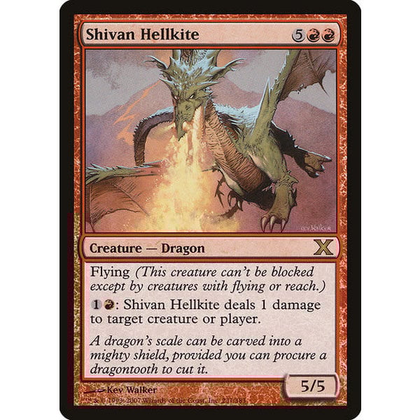 Magic: The Gathering Shivan Hellkite (231) Heavily Played